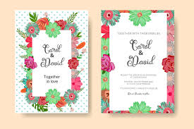 Download Wedding Invitation Card With Floral Deco Graphic By Anomali Bisu Creative Fabrica PSD Mockup Templates