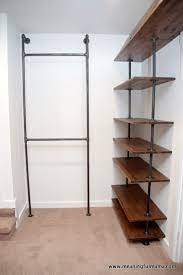 ~industrial pipe closet system~ our master closet was recently in need of some serious overhauling. How To Build A Diy Industrial Pipe Walk In Closet