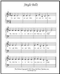 Jingle Bells Sheet Music For Beginner Piano Students