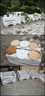35 diy wood crate projects with lots of tutorials decoracion del jardin bricolaje madera ideas de jardineria
