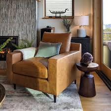 Before you buy any chairs, measure the room where you'll put them, as well as the table. Interior Define Turn An Accent Chair Into The Ultimate Statement Piece With Leather Like This Sloan Chair In Palomino Quartzandbone Facebook