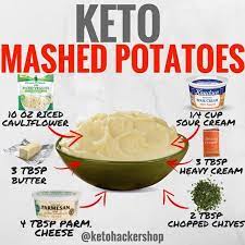 Keto Mashed Potatoes Here Is A Delicious Recipe For Cauliflower Mashed Potatoes By Ruledme Calories Macros Keto Recipes Easy Keto Diet Recipes Keto Meal Plan