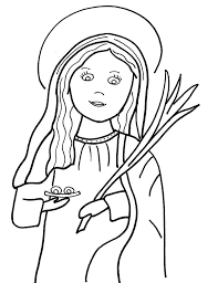 Legend tells us that she refused marriage to a pagan, for which she lost her sight, and ultimately, her life. Saint Lucy 4 Coloring Page Free Printable Coloring Pages For Kids