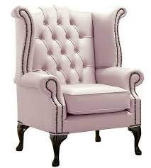 Add cozy seating and a lively splash of color to your room with the. Chesterfield Armchair Queen Anne High Back Wing Chair Blossom Pink Leather Ebay