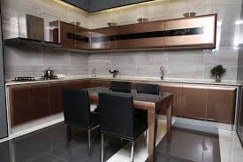 The kitchen cabinet is very durable and can withstand. China Contemporary High Gloss Brown Mdf Baked Paint Kitchen Cupboards China Kitchen Cupboards Lacquer Kitchen Cupboards