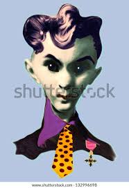 Photo Manipulationillustration Hugo Young Genius Received: ilustración de  stock 132996698