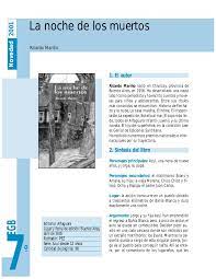 Este es el primer relato del segundo grupo de cuentos del libro la otra orilla. Guia Actividades Noche Muertos