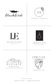 Black And White Boutique Design Logos Designed In 2017 Modern Simple Brands In Black And White Boutique Logo Wellness Coach And Boutique Logo Restaurant Logo Design Logo Design Typography