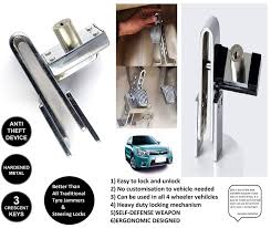 Aug 07, 2018 · since the car's computer will only recognize a signal from its own fob, thieves will have a harder time getting in and starting the engine. Auto Hub U Shape Anti Theft Pedal Lock Rod Silver Steel Painted Finish Amazon In Car Motorbike