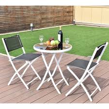 Dakoda 3 Piece Bistro Set Outdoor Patio Set Outdoor Bistro Set Backyard Patio