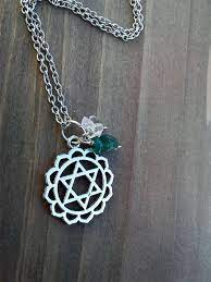 Heart Chakra Pendant Women Jewelry Chakra Symbol Necklace Gift For Her Healing Necklace Gift Under 15 Mother Heart Jewelry Chakra Jewelry Symbol Necklace