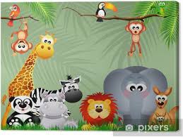 Our canvas prints come in a range of sizes to fit any wall. Jungle Animals Canvas Print Pixers We Live To Change