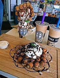 Oc The Bubble Tea Shop Bubble Tea And Bubble Waffle Heaven Bubble Waffle Bubble Tea Shop Waffle Shop