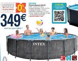 promo piscine tubulaire baltik intex chez cora