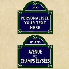Check spelling or type a new query. Jaf Graphics Traditional French Street Sign Plaque Personalised Any Text You Like