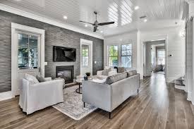 See more ideas about shiplap, shiplap ceiling, home remodeling. Terrific Shiplap Ceiling Living Room Beach Style With White Slipcovered Armchairs Tongue And Groove Walls Coastal Decor Beach Fan Gray Tile Wall