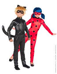 Deguisement De Couple Ladybug Et Chat Noir Enfants Deguise Toi Achat De Deguisements Couples