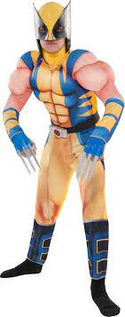 X men wolverine boy's costume for kids magicdreamcostumeinc 5 out of 5 stars (350) $ 80.99 free shipping add to favorites claws of skull: Boys Wolverine Muscle Costume Party City