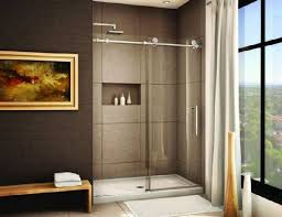 A good door for bathroom blends well with the interiors of your house and protects your privacy. Sliding Glass Shower Doors 35 Photos In The Bathroom Interior Make Simple Design
