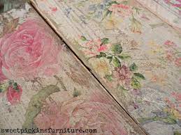 Floral Wood Tutorial Using Napkins Milkpaint Decoupage Wood Decoupage Furniture Napkin Decoupage