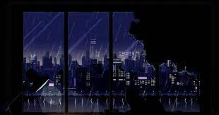 Pin By Ryoko On Aesthetic Kawaii Pixel Art Landscape Dark Desktop Backgrounds Desktop Wallpaper Art