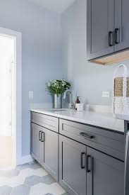 Pin By Ashley Welsh On Big Eddy Paint For Kitchen Walls Grey Cabinets Dark Grey Kitchen Cabinets