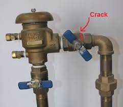 Brass ball valve with tapped side outlet suitable for installation of pressure gauges or test cocks. Can I Repair This Crack In My Sprinkler Backflow Preventer Home Improvement Stack Exchange