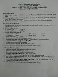 Merangkap jabatan sebagai ketua dan atau anggota lembaga desa. Soal Tes Perangkat Desa Guru Paud