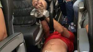 Belligerent Drunk Man Tied Up On Airplane [VIDEO] - YouTube