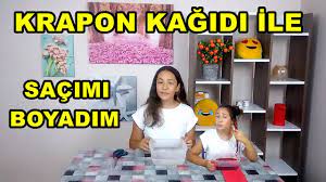 Krapon Kagidi Ile Sac Nasil Boyanir Sac Kirmizi Youtube