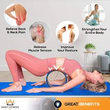The appropriate poses can relax and strengthen your body. Buy Habit Fitness Club Yoga Wheel Set Pro Series Best Roller Wheels For Relieving Back Pain Correcting Posture Yoga Pose Stretching Assistant Online In Indonesia B08mwwcpwm