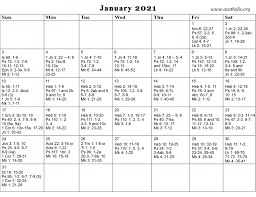 The roman calendar for a.d. Monthly Calendar Of The Catholic Daily Mass Readings