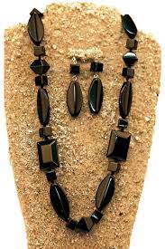 Punky Jewels Black Onyx Necklace Earrings Set Beyond The Rack Black Onyx Necklace Earring Set Necklace Earring Set