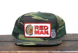 Vintage Camo Red Man Chewing Tobacco Dip Snuff Camouflage Etsy