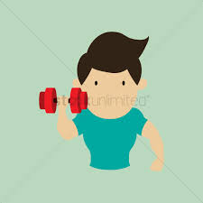 Maybe you would like to learn more about one of these? Young Man Working Out At Gym Vector Image 1321901 Stockunlimited