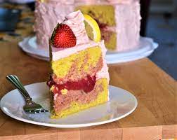 The steps are a bit fussy, in that you have to reduce the juice of thawed strawberries. Strawberry Cake Recipes Allrecipes