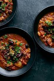 Potato And White Bean Puttanesca Soup Recipe Recipe In 2021 Soup Recipes Recipes White Beans