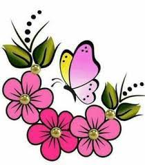 Imagen Relacionada Dibujos De Mariposas Flores Pintadas Patrones De Bordado
