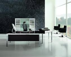 Black And White Office Table Black Glass Executive Desk Contemporary Office Furniture Contemporary Office Desk Office Furniture Modern