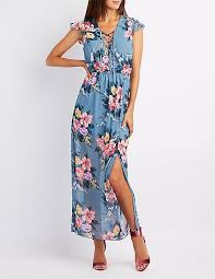 Floral Lace Up Open Back Maxi Dress Floral Print Maxi Dress Dresses Everyday Dresses