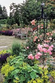 Royal National Rose Society Gardens The Gardens Of The Rose Hertfordshire Uk Garden Seat Surrounded By Roses 7 Of 12 Rose Garden Landscape Beautiful Gardens Gorgeous Gardens