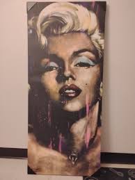 Marilyn Monroe canvas painting 4 feet by 2 feet