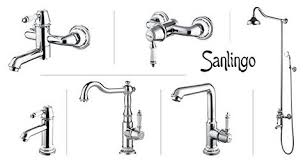 Serie Sina Retro Bad Waschbecken Waschtisch Einhebel Armatur Wasserhahn Chrom Sanlingo Keramikgriff Waschbecken Waschtisch Wasserhahn