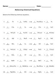 Need to score your practice test? 19 Sample Balancing Chemical Equations Worksheets In Pdf Ms Word