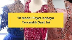Jual berbagai macam kebaya bordir handmade desain modern: 10 Model Payet Leher Baju Kebaya Brokat Sederhana Terbaru Bikin Kamu Makin Cantik Youtube