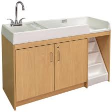 left handed changing table with sink