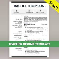 A cover letter shows the writing and creative skills of the candidate. Teacher Resume Template Editable Resume Template For Ms Word Cover Letter