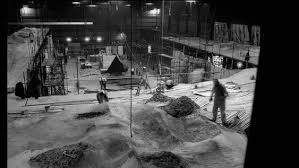 2001 A Space Odyssey Lunar Set Under Construction When The Famous Monolith Was Still A Black Pyramid From The Ju Space Odyssey 2001 A Space Odyssey Nasa Art