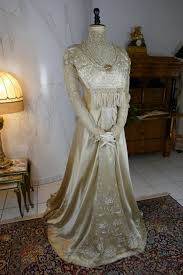 1908 Wedding Dress Antique Dress Antique Gown Edwardian Dress Bridal Gown Antikes Kleid Antique Dress Antique Wedding Dresses Edwardian Dress