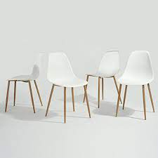 Home Decorators Collection Greenforest Eames Dining Chair Metal Wood Legs Plastic Seat And Back For Dining Room Eames Dining Eames Dining Chair Dining Chairs